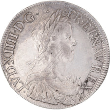 Coin, France, Louis XIV, Écu à la mèche longue, Ecu, 1652, Troyes, VF(30-35)