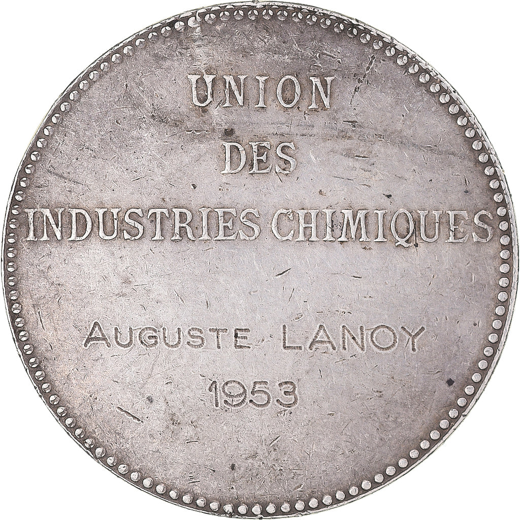 França, medalha, Indústria, 1953, Union des Industries Chimiques, EF(40-45)