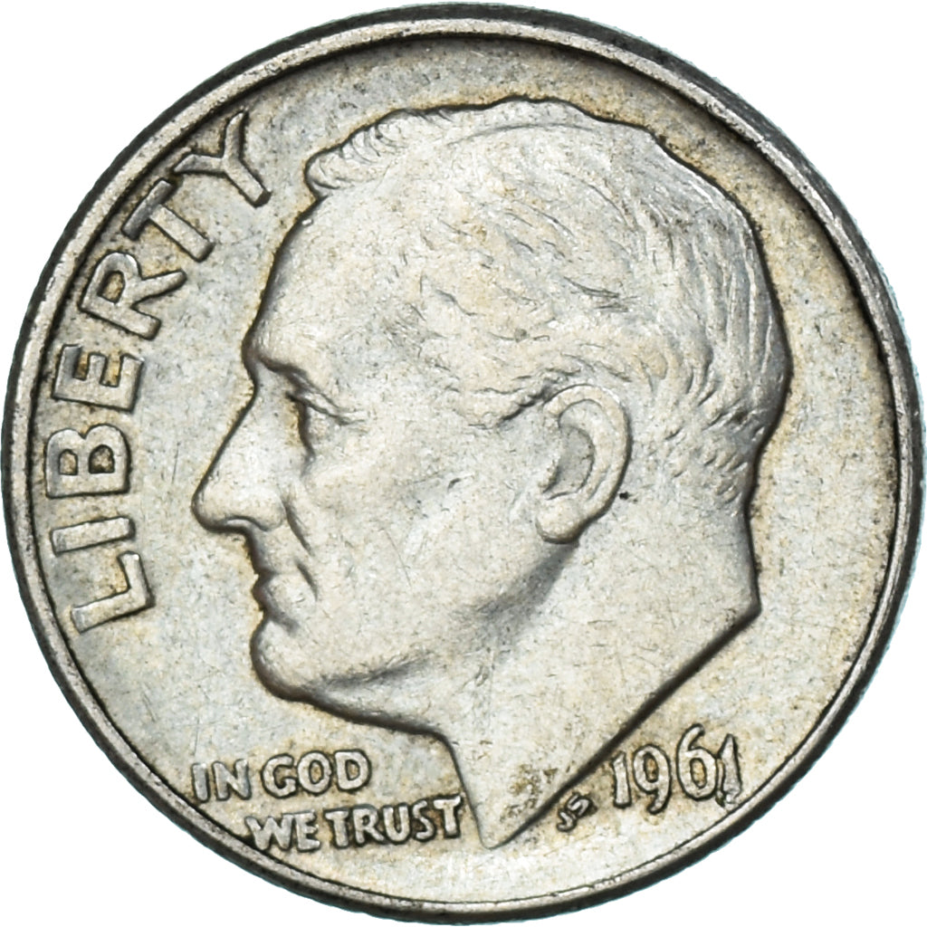 Coin, United States, Dime, 1961
