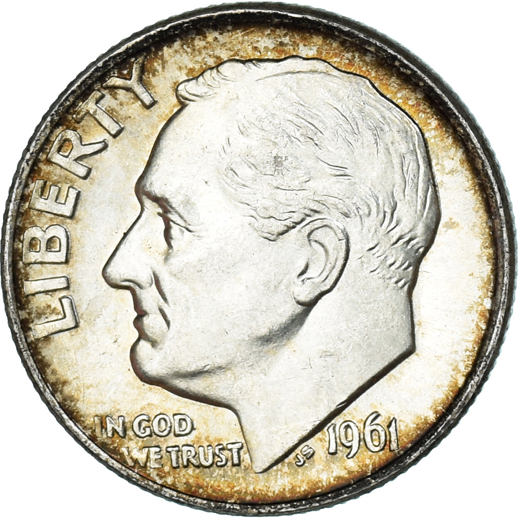 Moeda, Estados Unidos da América, Dime, 1961