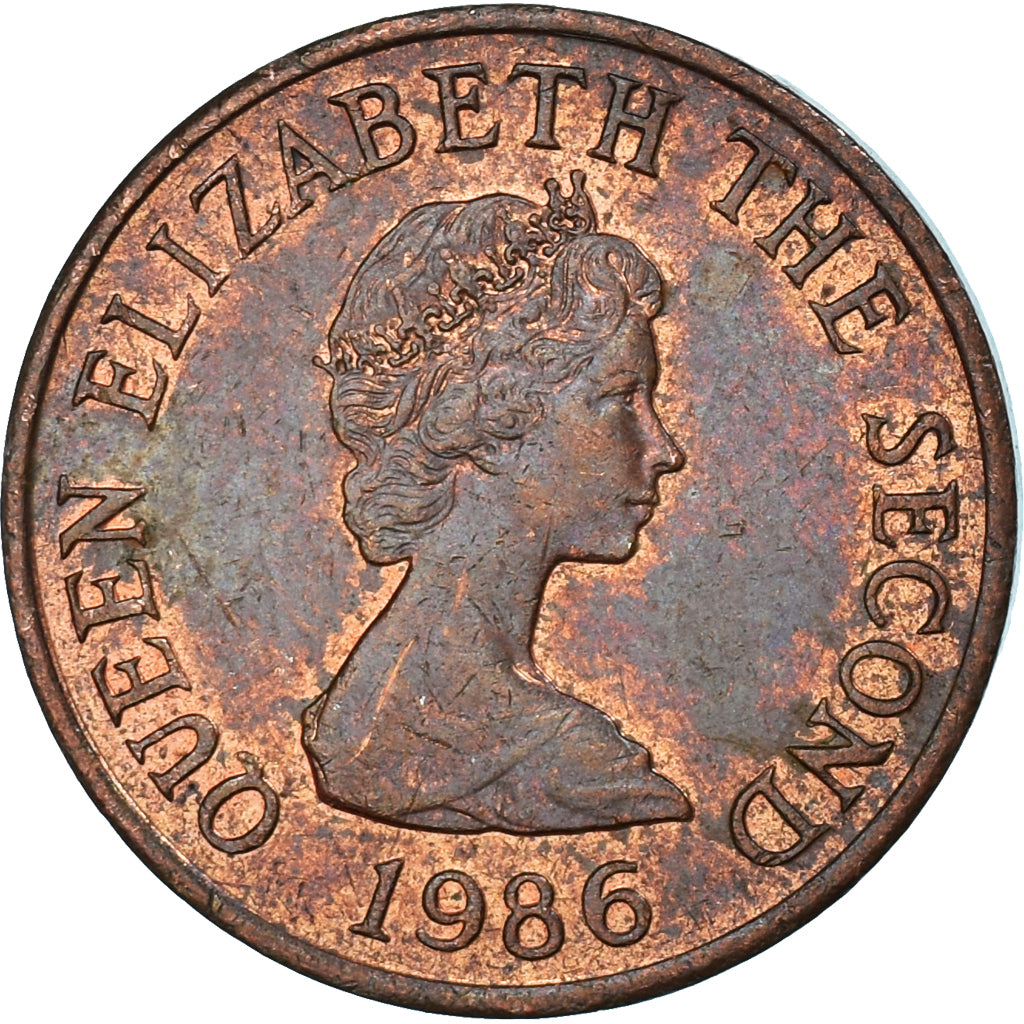 Münze, Jersey, Penny, 1986