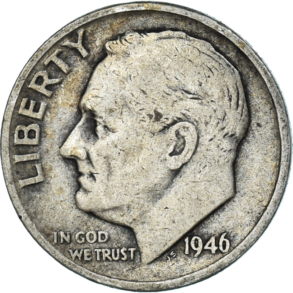 Moneta, USA, Dime, 1946