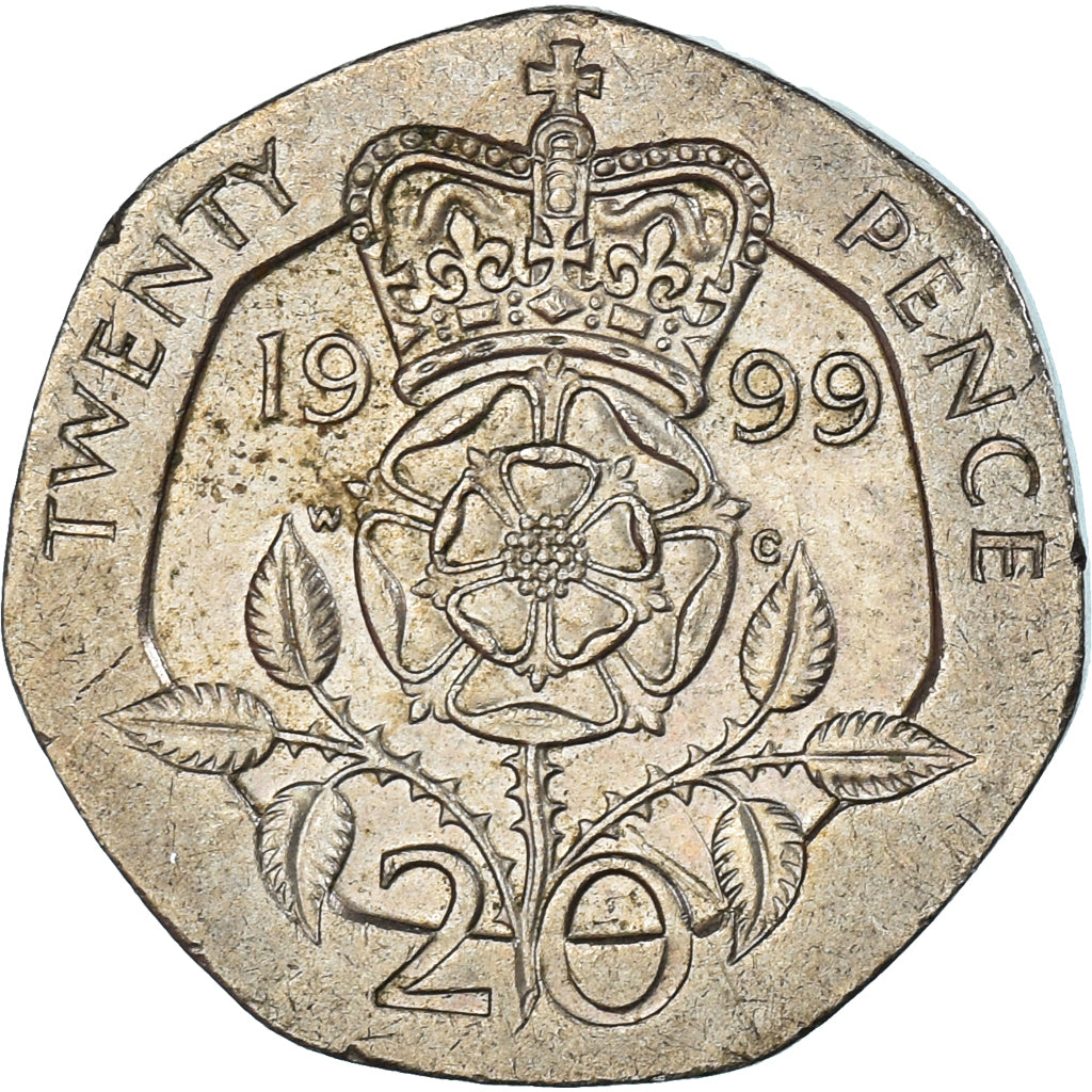Moneda, Gran Bretaña, 20 Pence, 1999