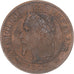 Coin, France, Napoleon III, 2 Centimes, 1862, Bordeaux, MS(60-62), Bronze