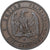Moneda, Francia, Napoleon III, 10 Centimes, 1855, Lille, MBC, Bronce, KM:771.7