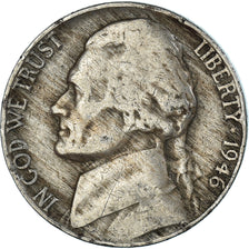 Coin, United States, 5 Cents, 1946
