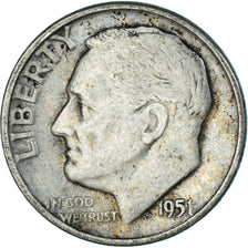 Coin, United States, Dime, 1951