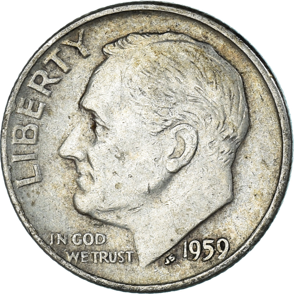 Moneta, USA, Dime, 1959