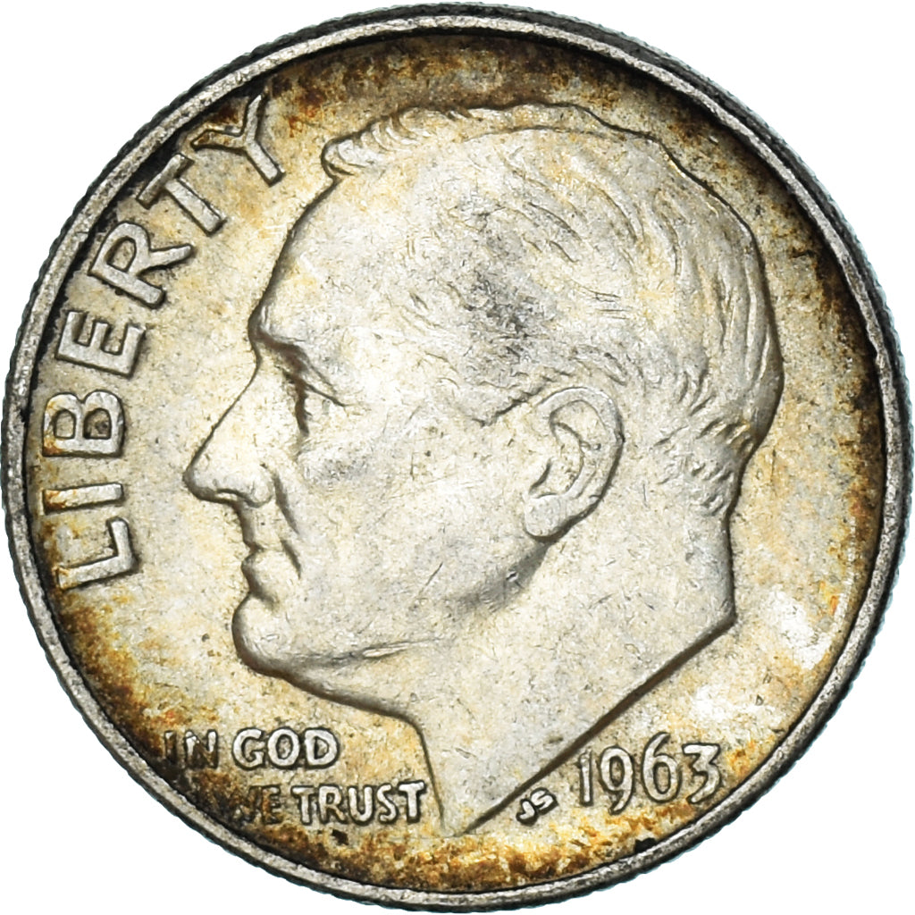Moeda, Estados Unidos da América, Dime, 1963