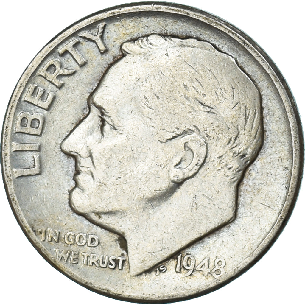 Coin, United States, Dime, 1948