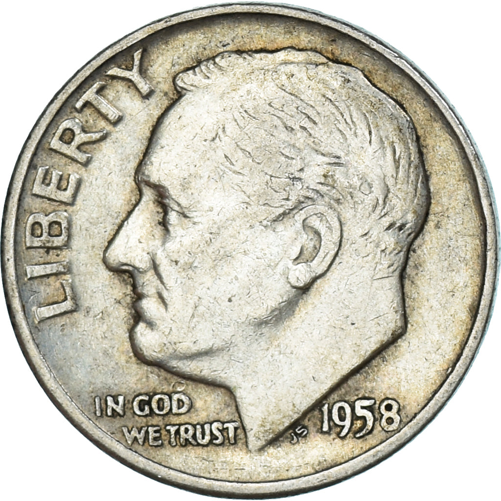 Monnaie, États-Unis, Dime, 1958