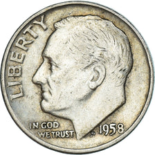 Monnaie, États-Unis, Dime, 1958