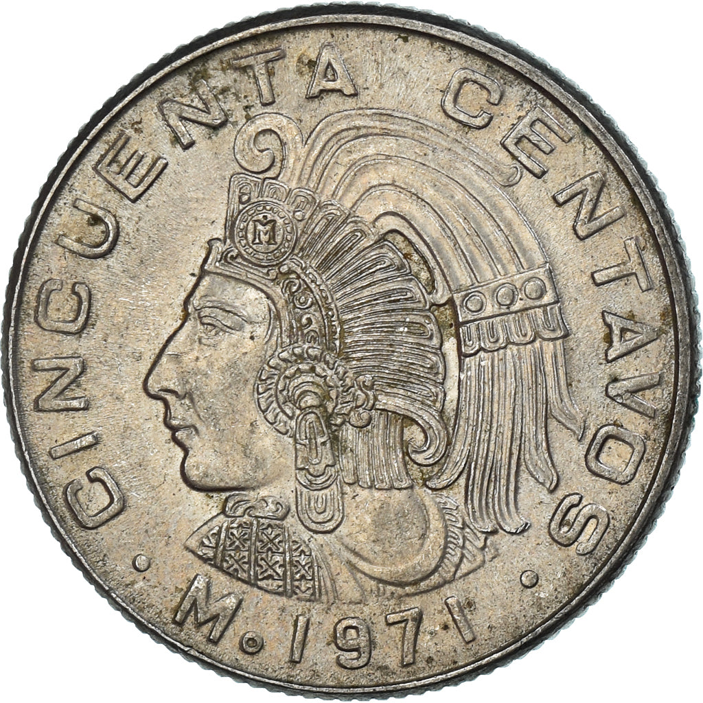 Coin, Mexico, 50 Centavos, 1971