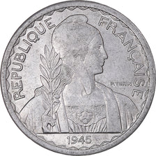 Moneta, INDOCINA FRANCESE, 20 Cents, 1945, Castelsarrasin, BB+, Alluminio