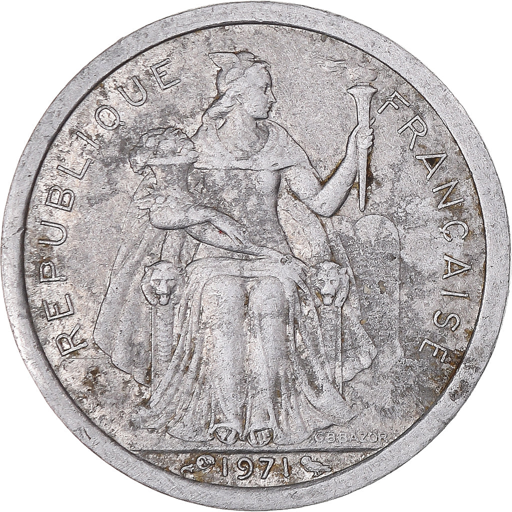 Münze, Neukaledonien, Franc, 1988, Paris, S+, Aluminium, KM:10, Lecompte:49