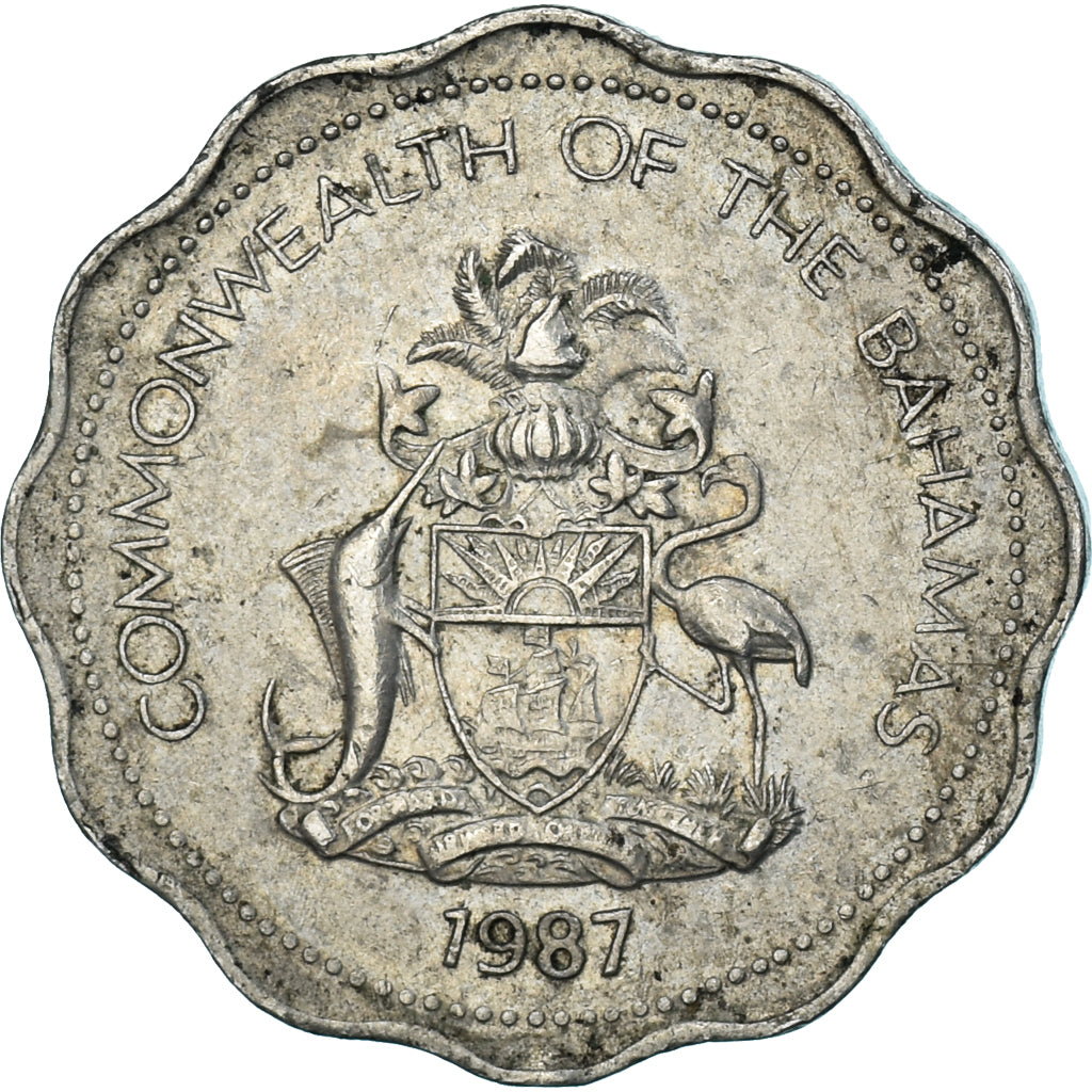 Moneta, Bahamas, 10 Cents, 1987