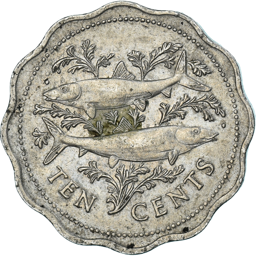 Moneta, Bahamas, 10 Cents, 1987