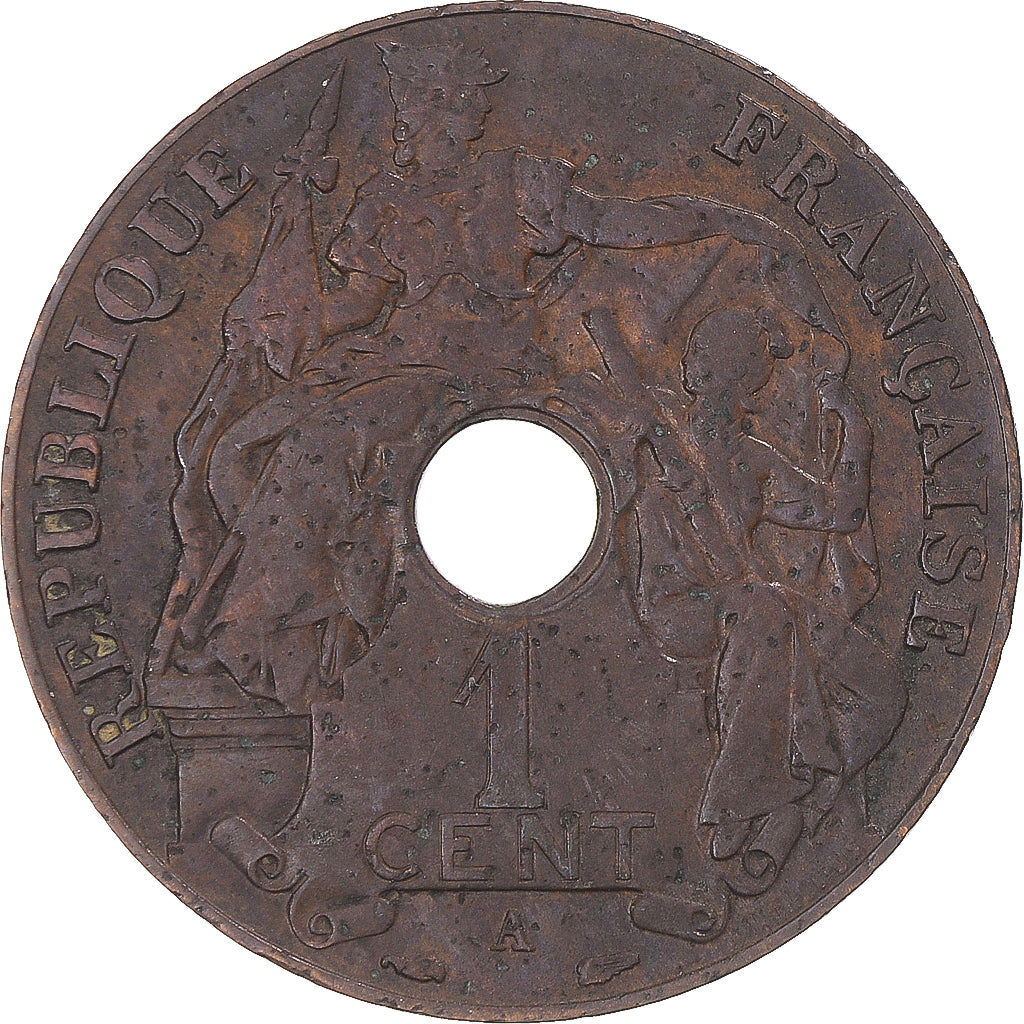 Monnaie, Indochine française, Cent, 1937, Paris, TB+, Bronze, KM:12.1