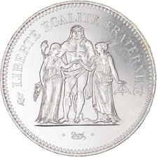 Coin, France, Hercule, 50 Francs, 1974, Paris, MS(63), Silver, KM:941.1
