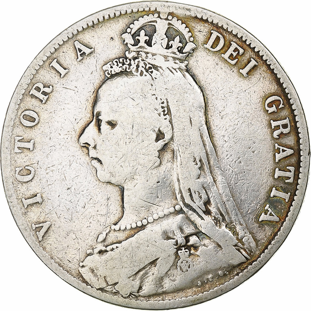 Coin, Great Britain, Victoria, 1/2 Crown, 1892, London, VF(20-25), Silver