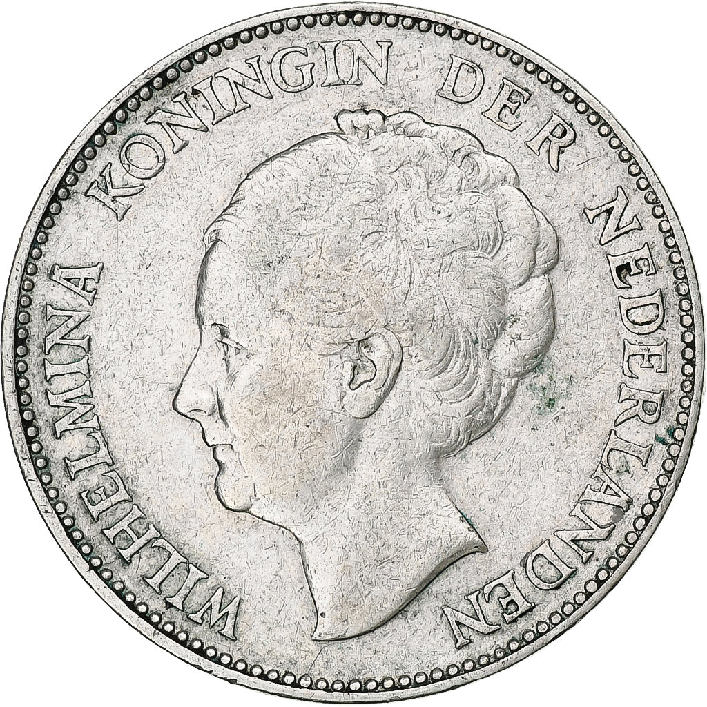 Coin, Netherlands, Wilhelmina I, Gulden, 1930, VF(30-35), Silver, KM:161.1