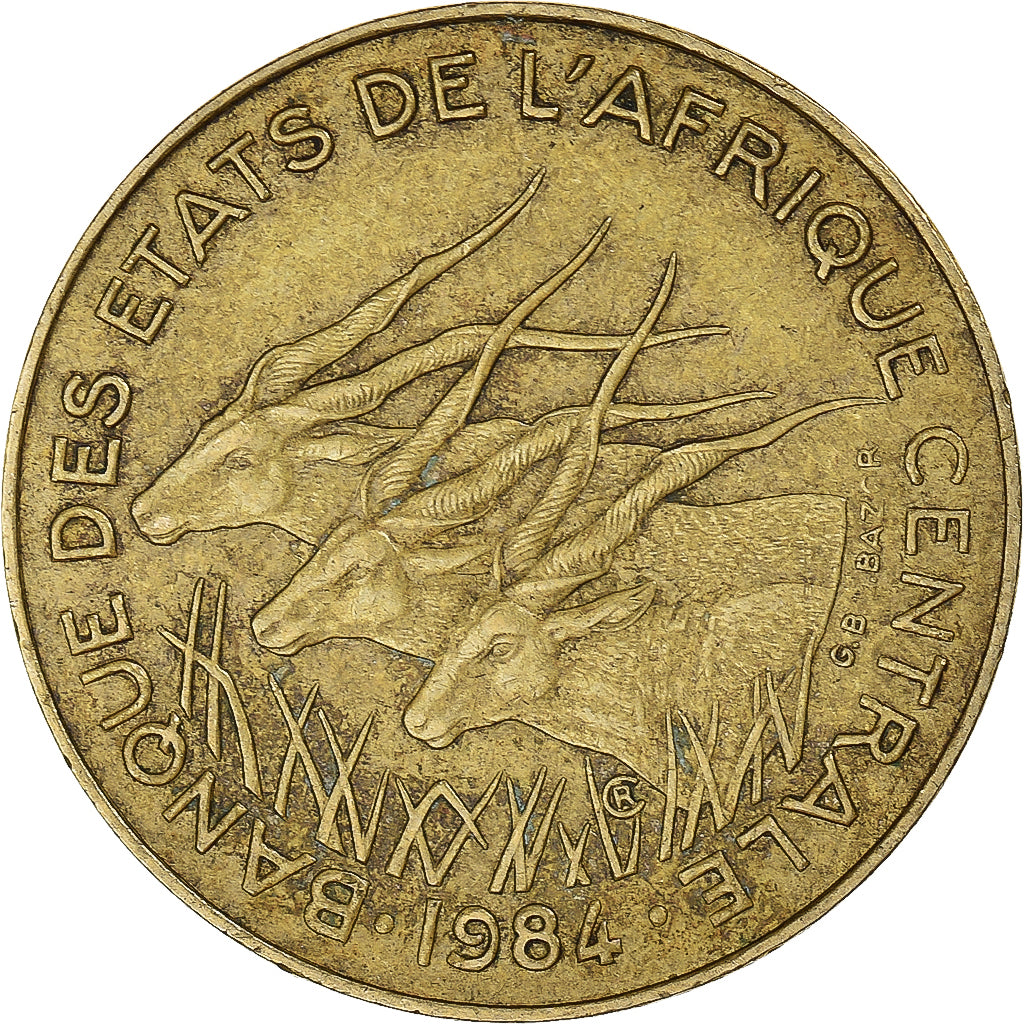 Moeda, Estados da África Central, 10 Francs, 1984