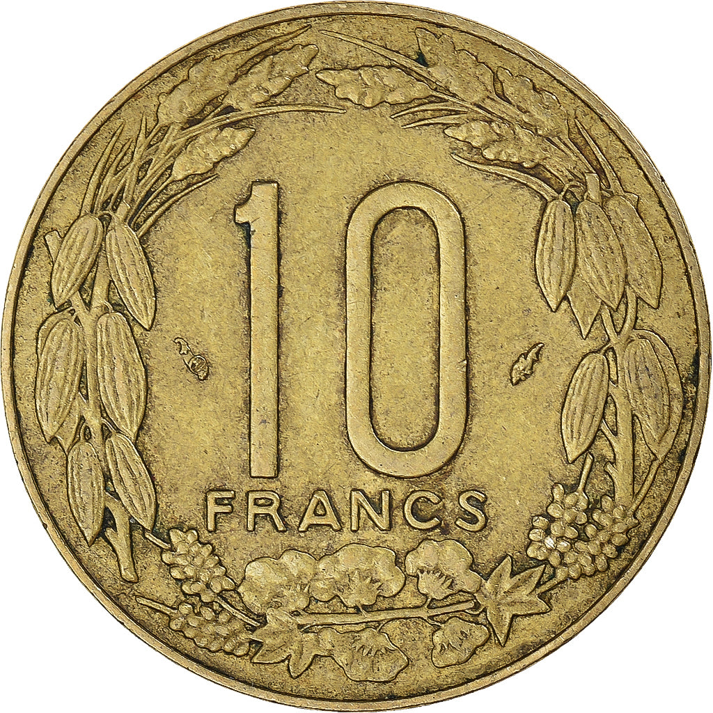 Moeda, Estados da África Central, 10 Francs, 1984
