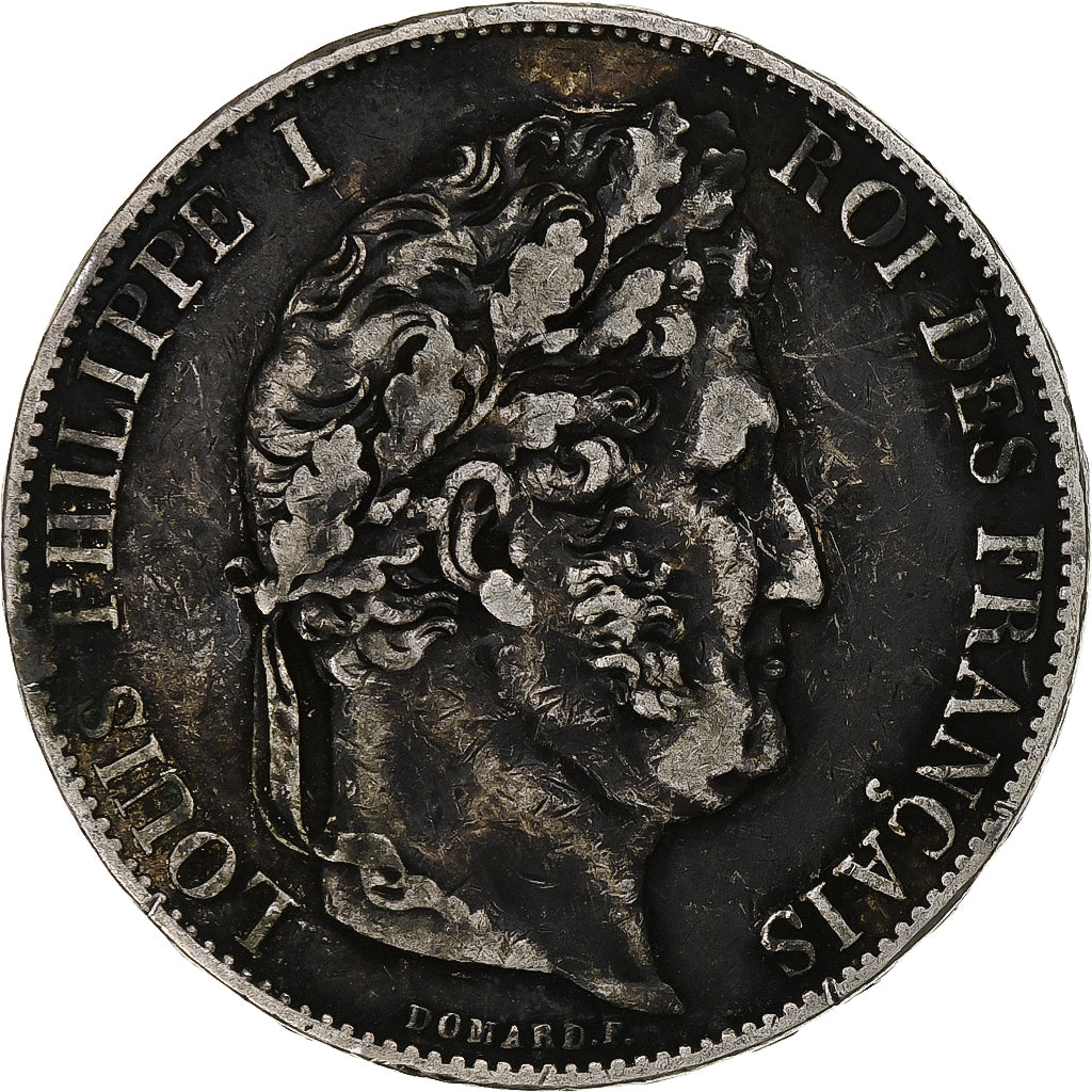 Francia, Louis-Philippe, 5 Francs, 1846, Paris, MB+, Argento, KM:749.1