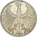 GERMANY - FEDERAL REPUBLIC, 5 Mark, 1951, Hamburg, EF(40-45), Silver, KM:112.1