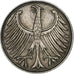 GERMANY - FEDERAL REPUBLIC, 5 Mark, 1951, Munich, EF(40-45), Silver, KM:112.1