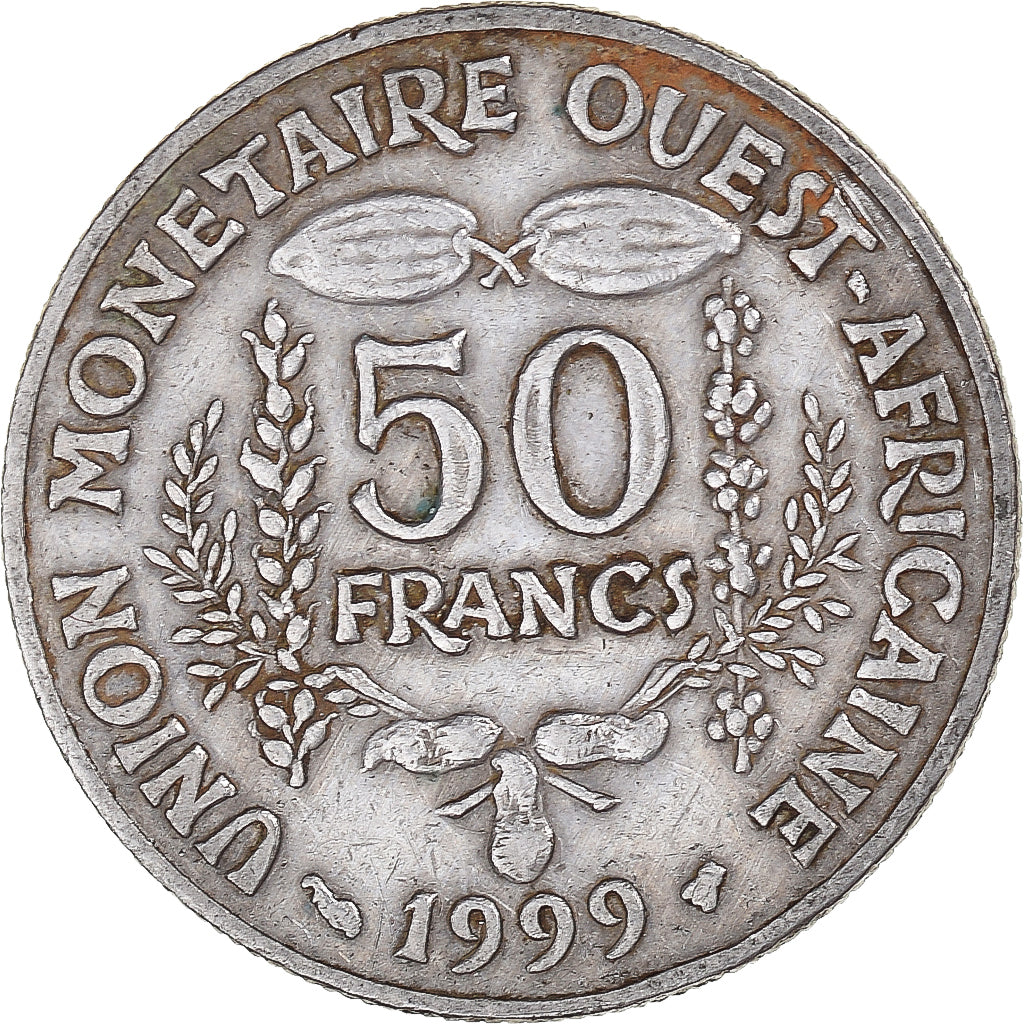 Moneda, Estados del África Occidental, 50 Francs, 1999