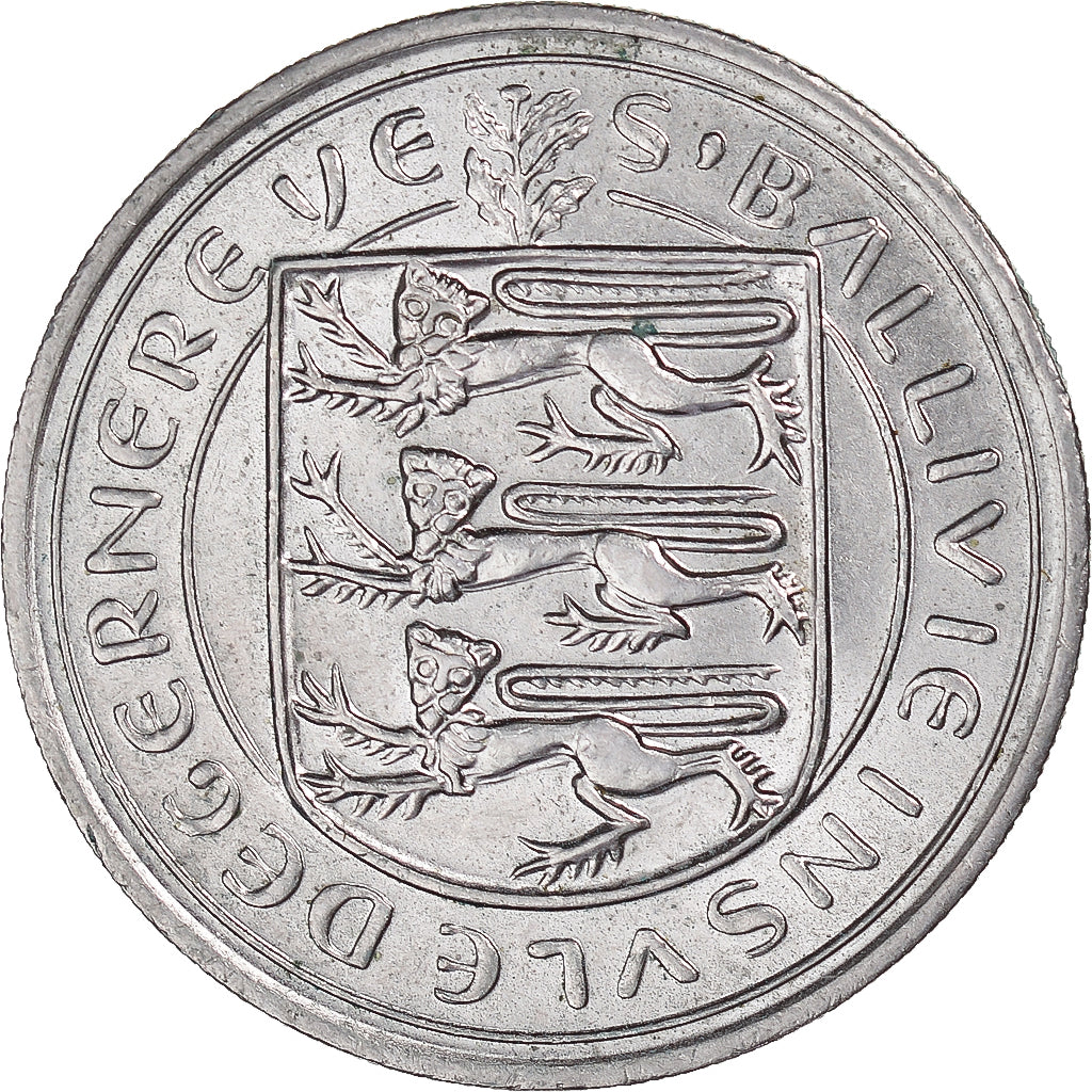 Moneda, Guernsey, 10 Pence, 1977