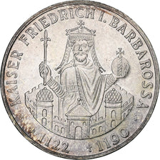 Niemcy - RFN, 10 Mark, 1990, Stuttgart, Germany, MS(63), Srebro, KM:174