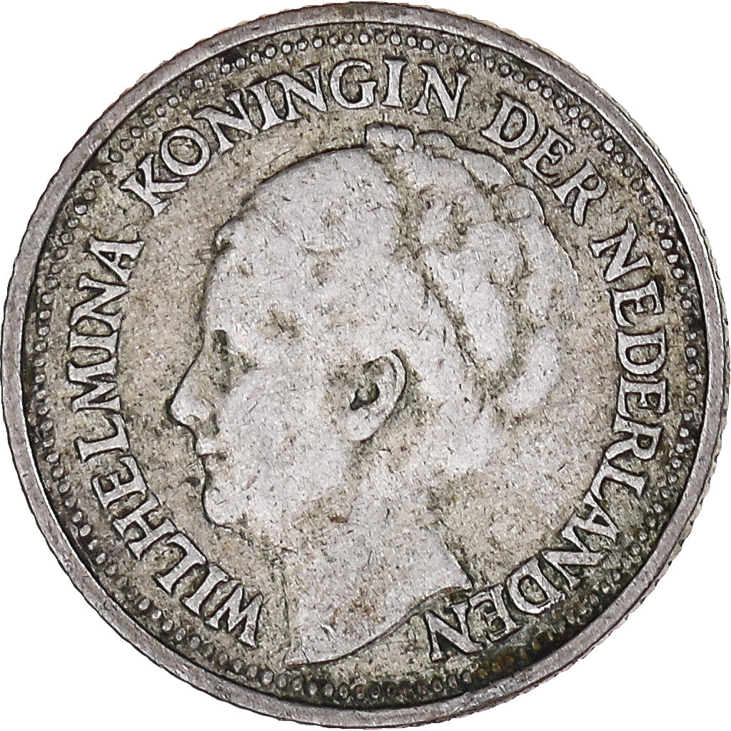 Moeda, Países Baixos, 10 Cents, 1935