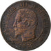 Francia, Napoleon III, Centime, 1853, Bordeaux, Bronce, MBC, Gadoury:86, Le