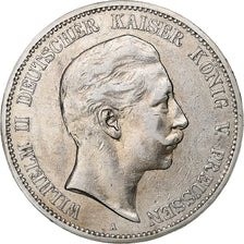 German States, PRUSSIA, Wilhelm II, 5 Mark, 1902, Berlin, EF(40-45), KM 523