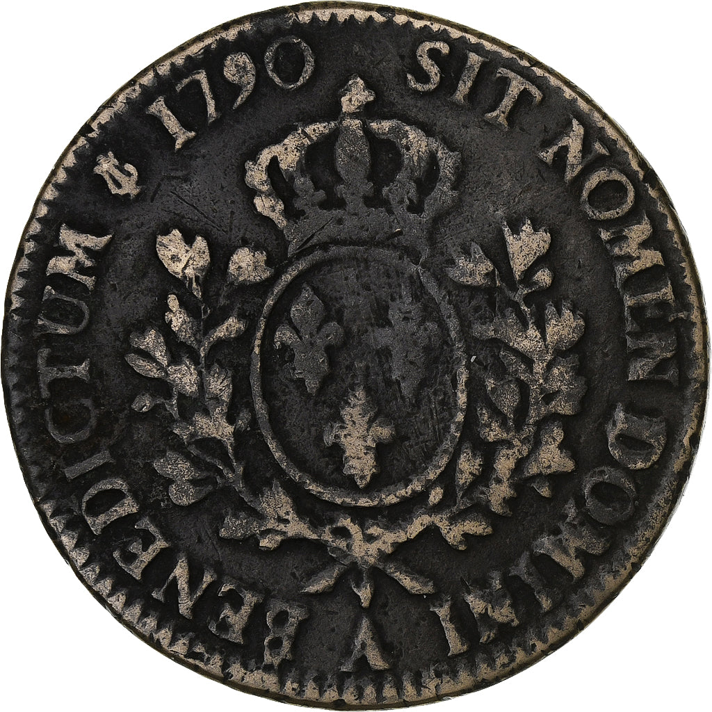 France, Louis XVI, Ecu, Écu aux branches d'olivier, 1790, Paris, Silver