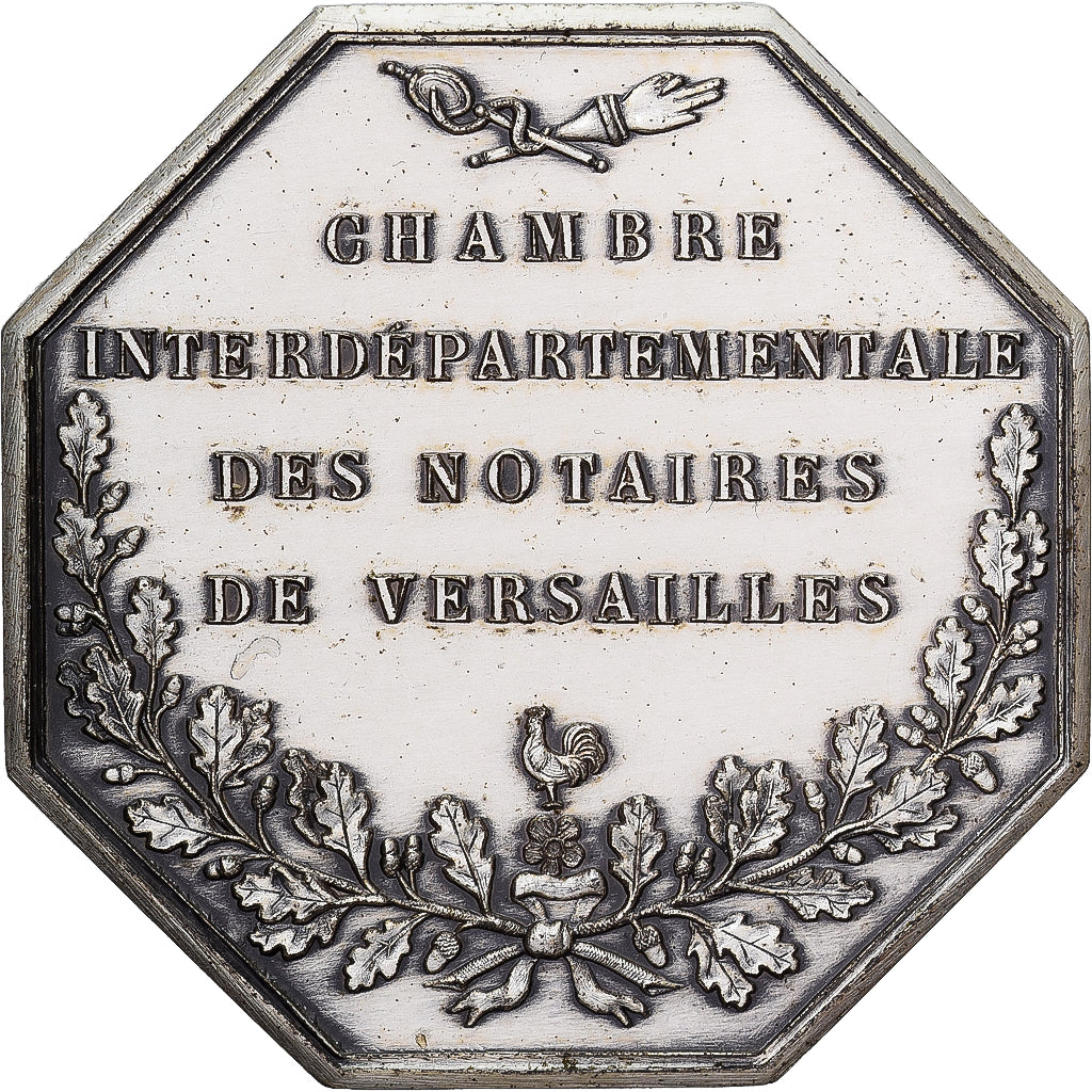 France, Token, République, Notaires de Versailles, 1978, Silver, E. ROGAT
