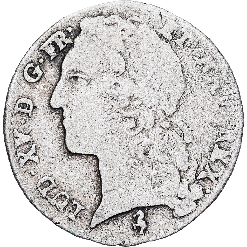Frankrijk, Louis XV, 1/10 Écu au bandeau, 1765, Paris, Zilver, FR