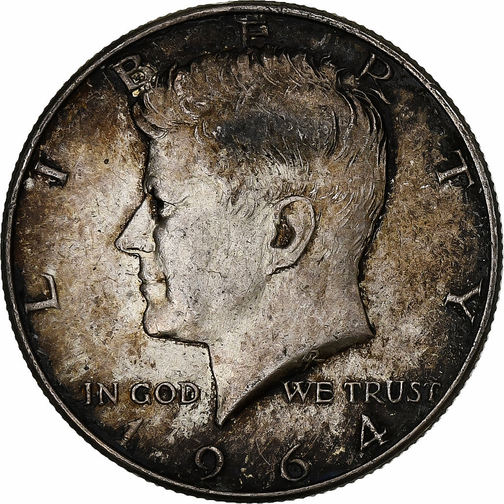 United States, Half Dollar, 1964, Philadelphia, Silver, AU(50-53), KM:202