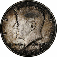 United States, Half Dollar, 1964, Philadelphia, Silver, AU(50-53), KM:202