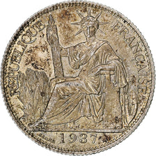Indochine française, 20 Cents, 1937, Paris, Argent, SUP, KM:17.2