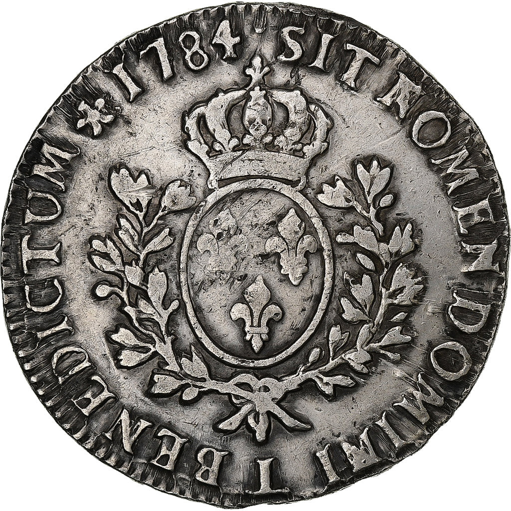 Francia, Louis XVI, Ecu, Écu aux branches d'olivier, 1784, Bayonne, Argento