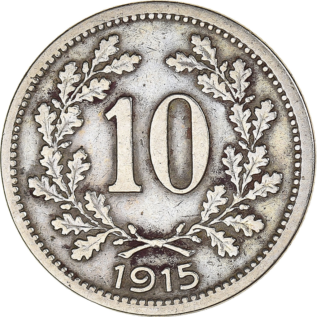 Moneta, Austria, 10 Heller, 1915