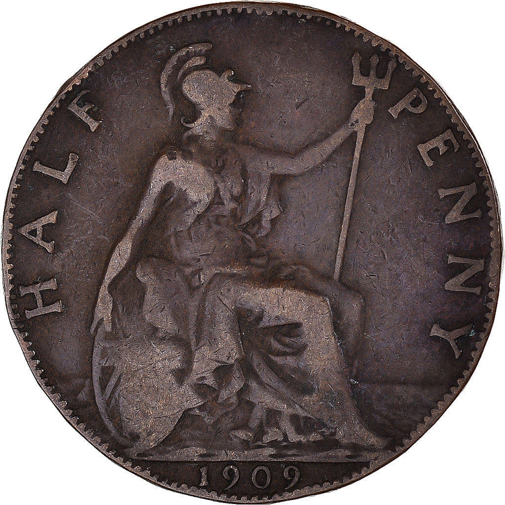 Münze, Großbritannien, 1/2 Penny, 1909