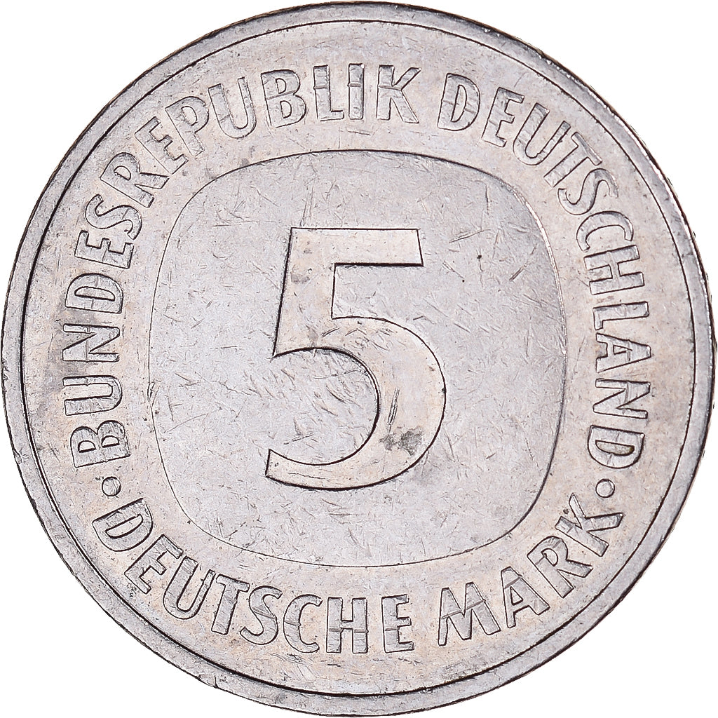Moneda, Alemania, 5 Mark, 1983