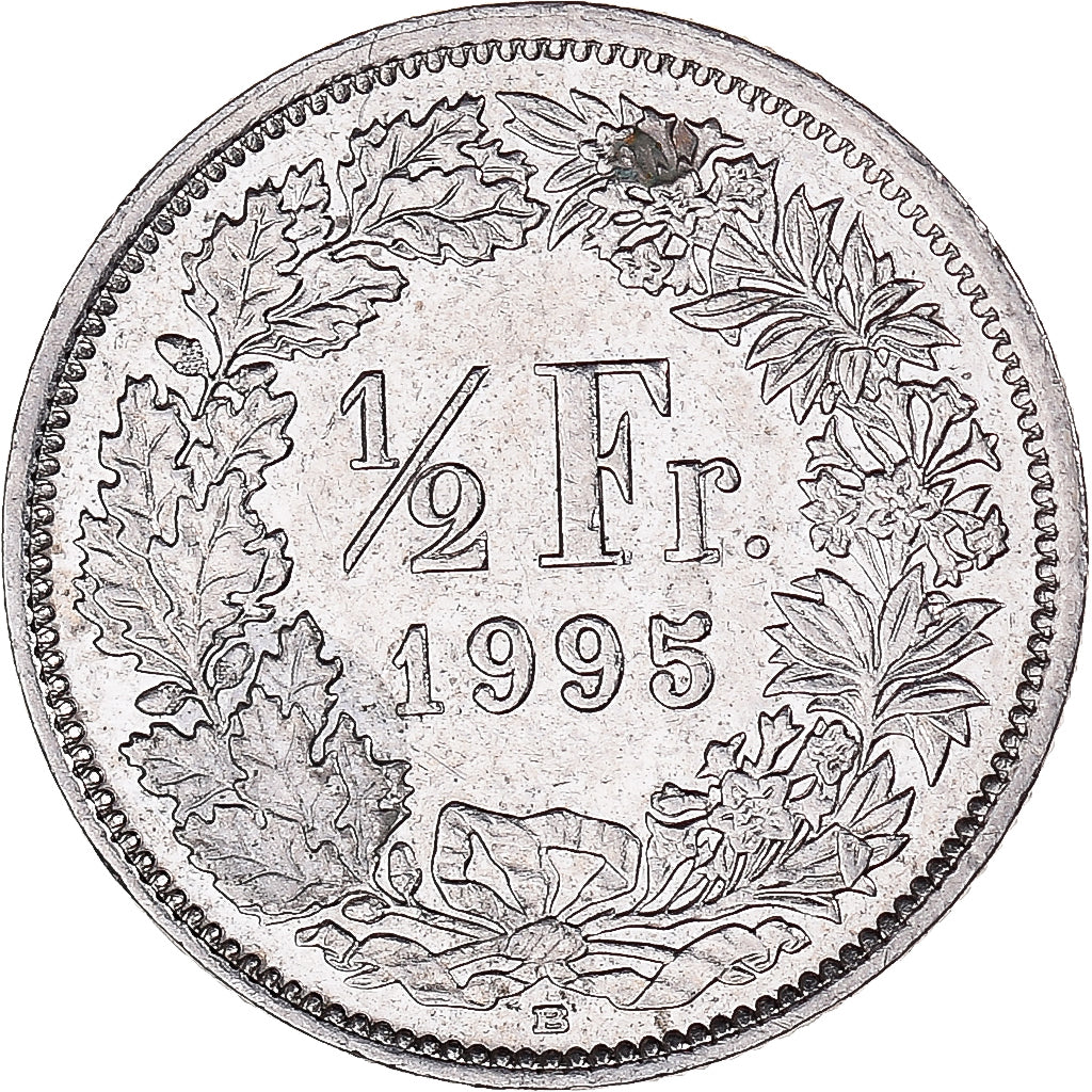 Coin, Switzerland, 1/2 Franc, 1995