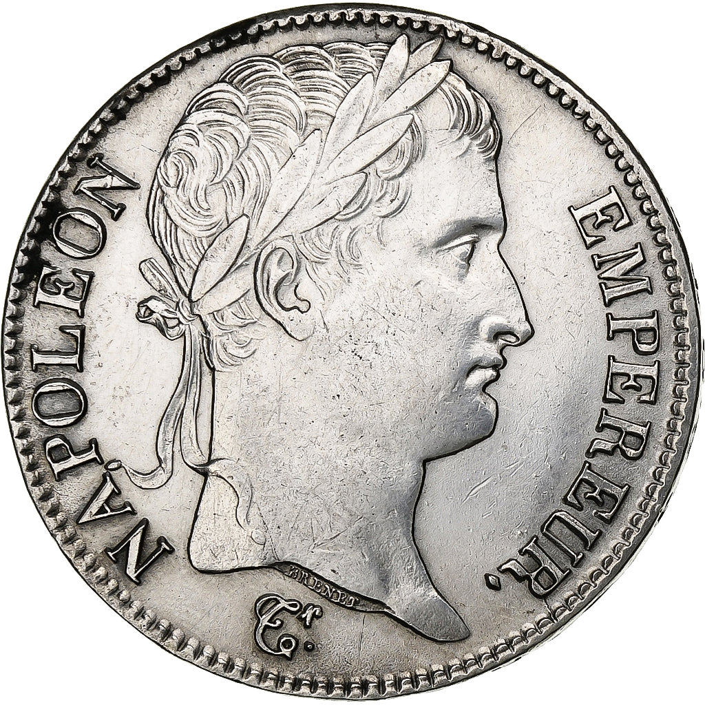 France, Napoleon I, 5 Francs, 1812, Lyon, Silver, EF(40-45), Gadoury:584