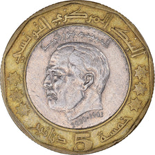 Monnaie, Tunisie, 5 Dinars, 2002