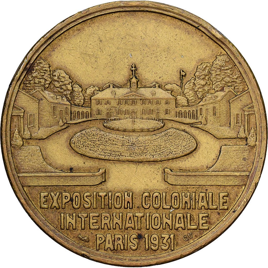 France, Médaille, Exposition Coloniale Internationale, 1931, Paris, Copper